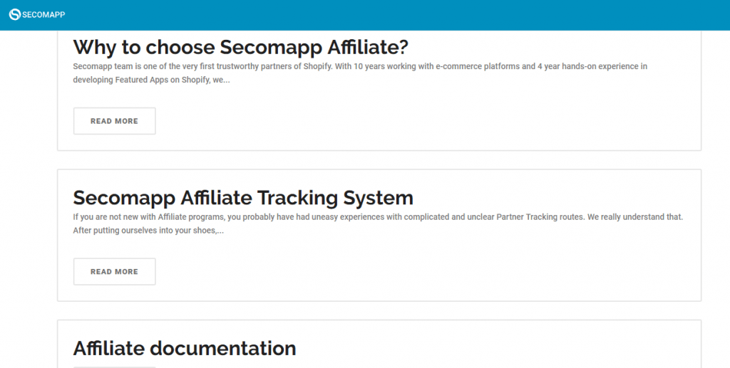 affiliate secomapp